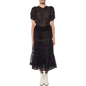 NWT Ulla Johnson Margot Skirt Noir Sz 2